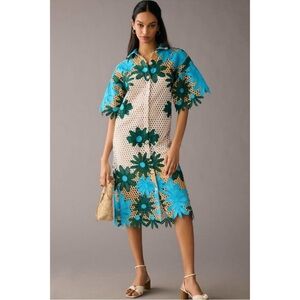 EVA FRANCO Floral Lace Shift Dress